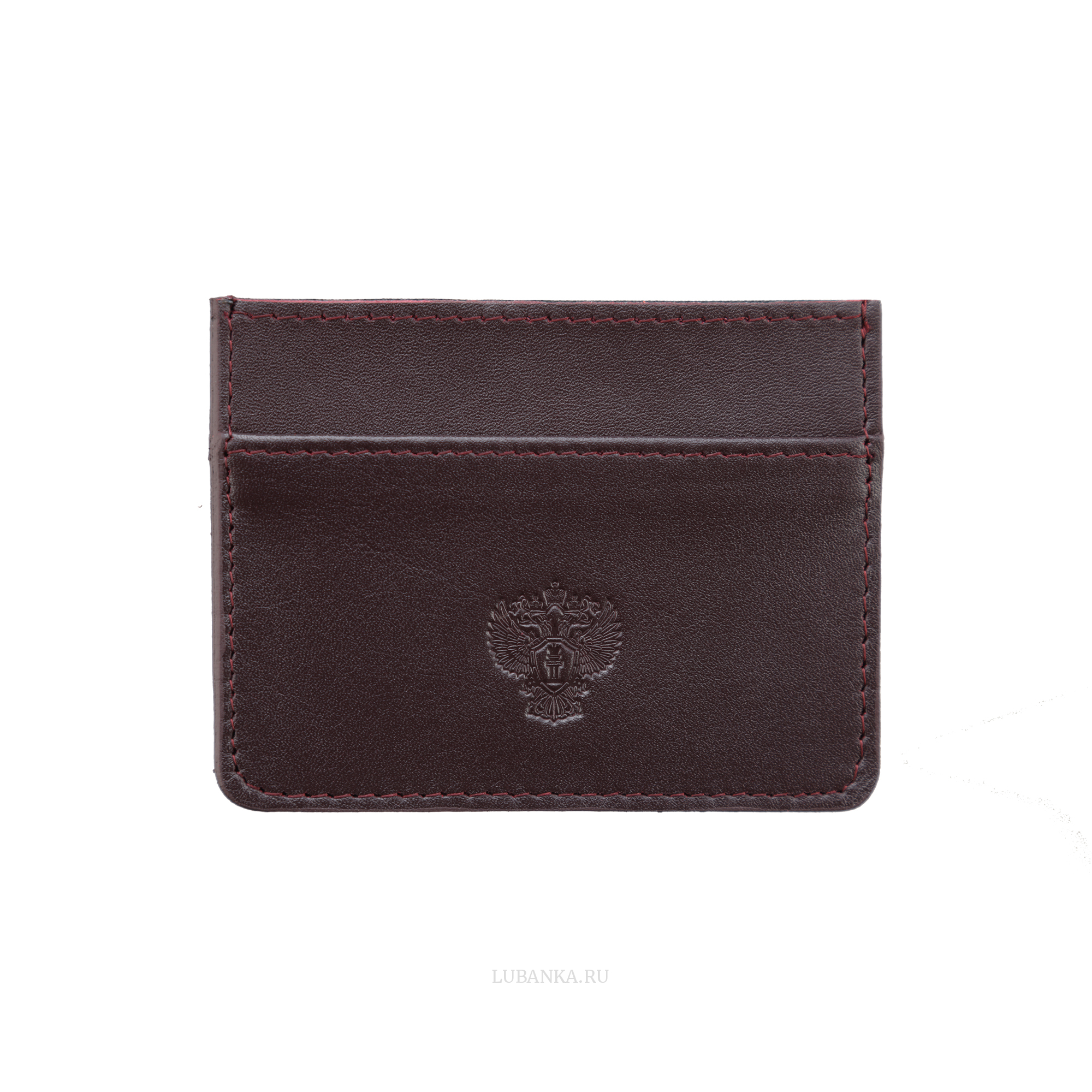 Картхолдер двухсторонний Прокуратура бордовый